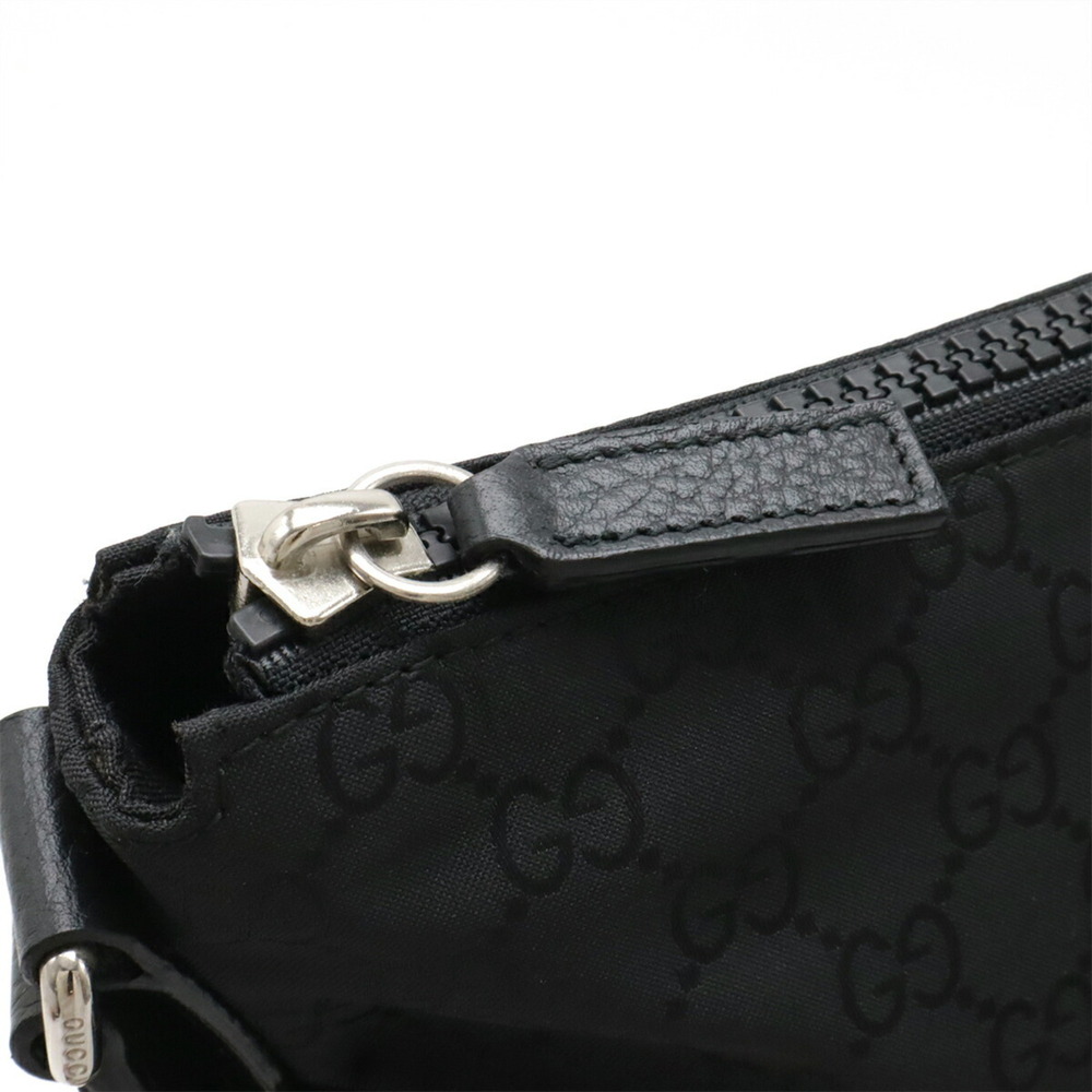 GUCCI Authentic Black Leather Shoulder Bag - Picture 5 of 10